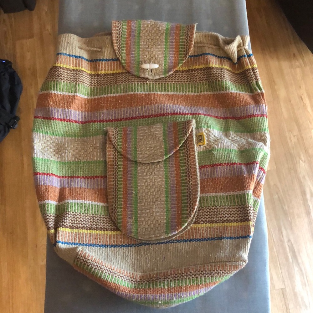 Multi color day pack from Mexico.